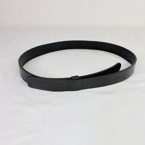 Cintas women's genuine leather belt size M, black, hook & eye closure, classic